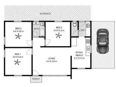 Floorplan of Homely house listing, 25 Bristol Crescent, Taperoo SA 5017