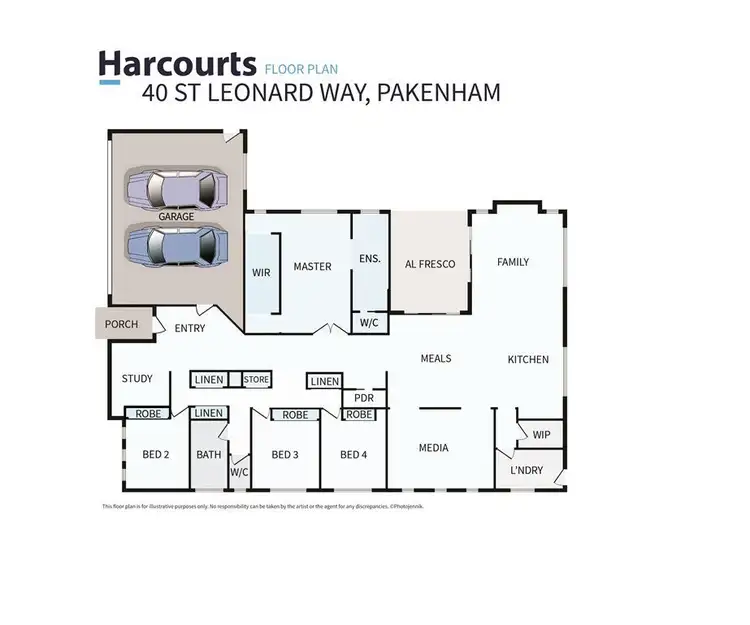 Floorplan of Homely house listing, 40 St Leonard Way, Pakenham VIC 3810
