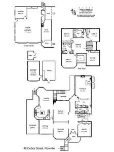 Floorplan of Homely house listing, 46 - 48 Debra Street, Rowville VIC 3178