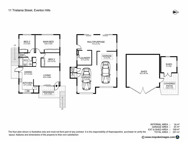 Floorplan of Homely house listing, 11 Tristania Street, Everton Hills QLD 4053
