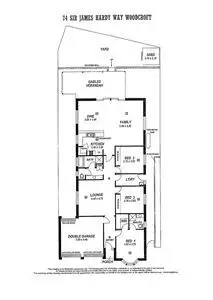 Floorplan of Homely house listing, 74 Sir James Hardy Way, Woodcroft SA 5162