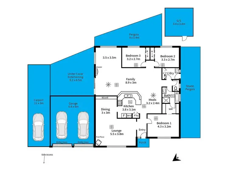 Floorplan of Homely house listing, 2 Matthew Street, Happy Valley SA 5159