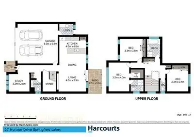 Floorplan of Homely house listing, 27 Horizon Drive, Springfield Lakes QLD 4300