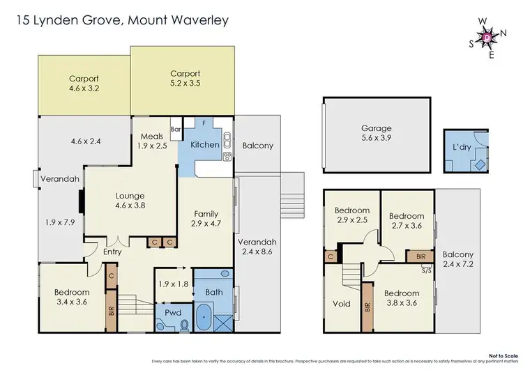 Floorplan of Homely house listing, 15 Lynden Grove, Mount Waverley VIC 3149
