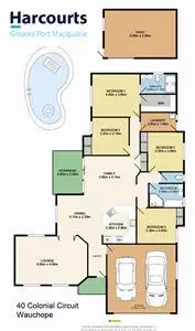 Floorplan of Homely house listing, 40 Colonial Circuit, Wauchope NSW 2446
