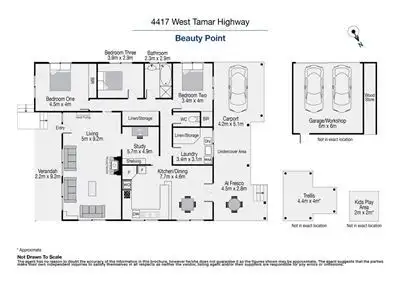 Floorplan of Homely house listing, 4417 West Tamar Hwy, Beauty Point TAS 7270