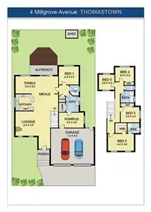 Floorplan of Homely house listing, 4 Millgrove Avenue, Thomastown VIC 3074
