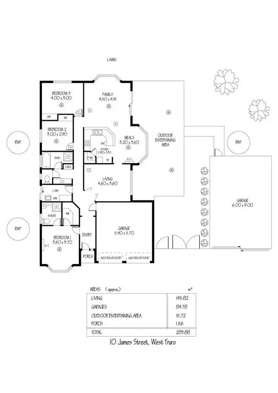 Floorplan of Homely house listing, 10 James Street West (Nuriootpa via Truro), Truro SA 5356