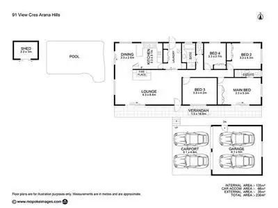 Floorplan of Homely house listing, 91 View Crescent, Arana Hills QLD 4054