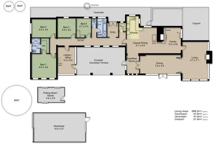 Floorplan of Homely house listing, 113 Piccadilly Road, Crafers SA 5152