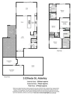 Floorplan of Homely house listing, 5 Elfreda Street, Alderley QLD 4051