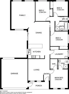 Floorplan of Homely house listing, 7 Ella Paige Place, Carrum Downs VIC