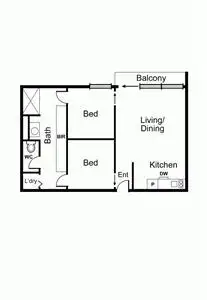 Floorplan of Homely apartment listing, 1201V/162 Albert Street, East Melbourne VIC 3002