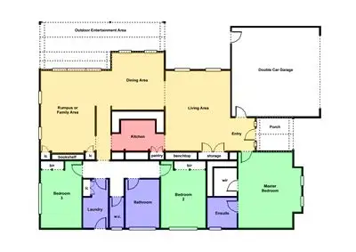 Floorplan of Homely house listing, 5 Skewes Court, Buninyong VIC 3357