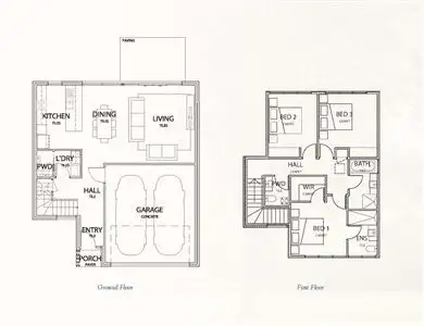 Floorplan of Homely townhouse listing, Lot 42/3 Linoak Avenue, Lalor VIC 3075