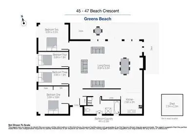 Floorplan of Homely house listing, 45-47 Beach Crescent, Greens Beach TAS 7270