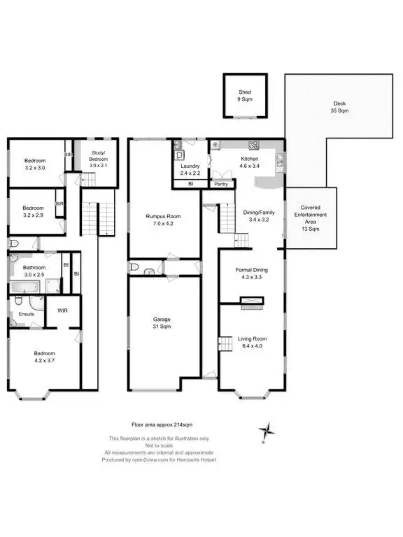 Floorplan of Homely house listing, 11 Anitra Close, Geilston Bay TAS 7015