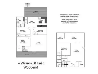 Floorplan of Homely house listing, 4 Williams St East, Woodend QLD 4305