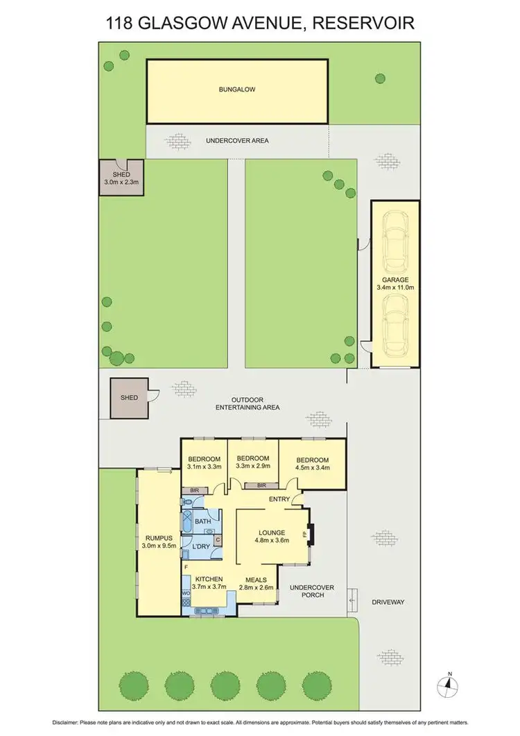 Floorplan of Homely house listing, 118 Glasgow Ave, Reservoir VIC 3073