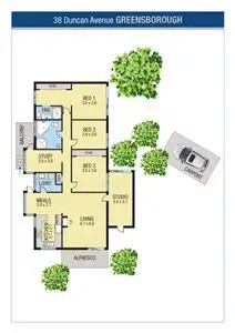Floorplan of Homely house listing, 38 Duncan Avenue, Greensborough VIC 3088