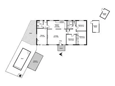 Floorplan of Homely house listing, 64 Yurilla Drive, Bellevue Heights SA 5050