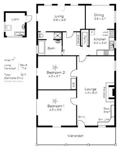 Floorplan of Homely house listing, 577 Inman Valley Road, Victor Harbor SA 5211