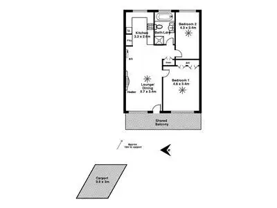 Floorplan of Homely unit listing, 11/11 Kitchener Street, Netherby SA 5062