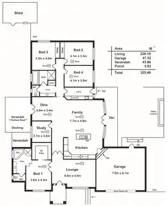 Floorplan of Homely house listing, 23 Oaklands Circuit, Hewett SA 5118