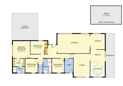 Floorplan of Homely house listing, 3 Bryden Drive, Ferntree Gully VIC 3156
