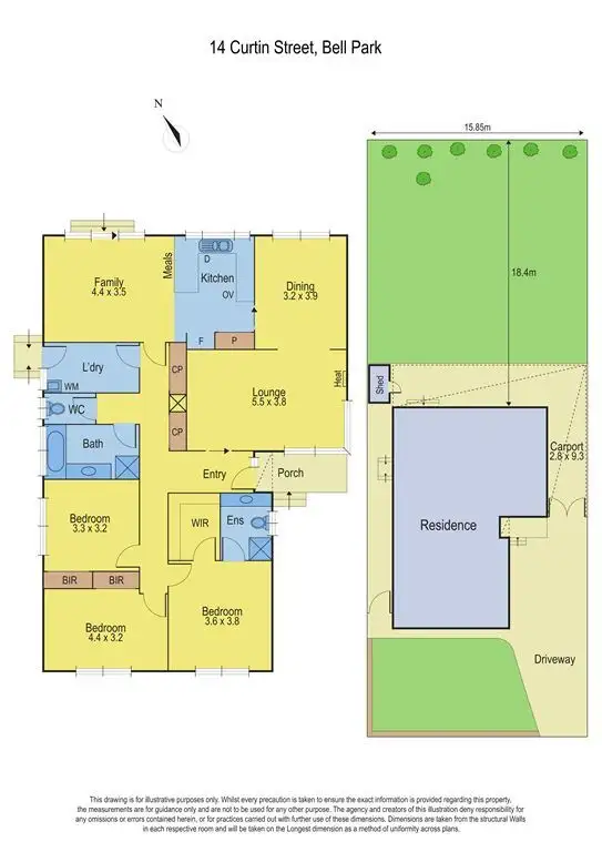 Floorplan of Homely house listing, 14 Curtin Street, Bell Park VIC 3215