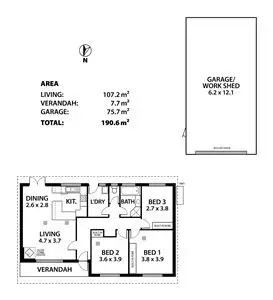 Floorplan of Homely house listing, 2 Devonshire Road, Heathfield SA 5153
