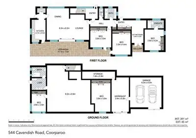 Floorplan of Homely house listing, 544 Cavendish Road, Coorparoo QLD 4151