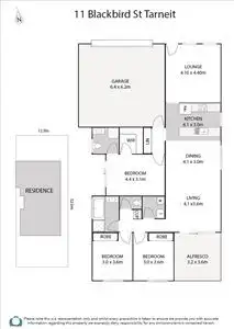 Floorplan of Homely house listing, 11 Blackbird Street, Tarneit VIC 3029