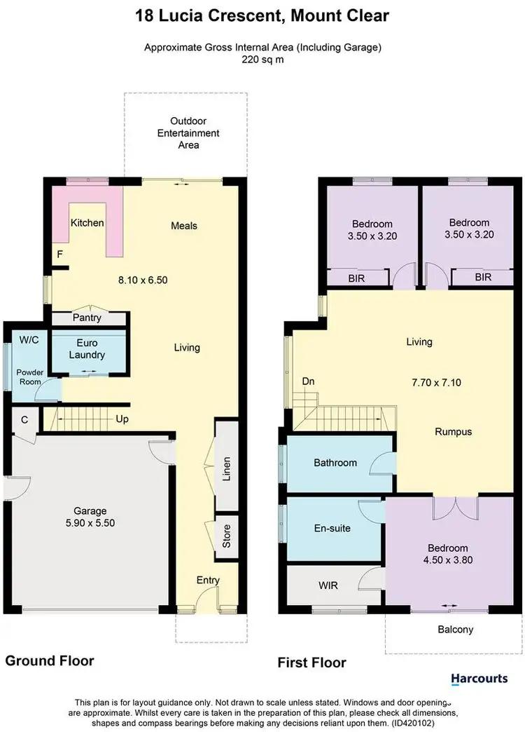 Floorplan of Homely townhouse listing, 18 Lucia Crescent, Mount Clear VIC 3350