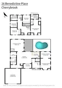 Floorplan of Homely house listing, 26 Benedictine Place, Cherrybrook NSW 2126