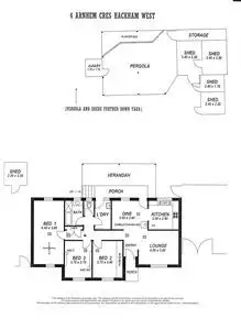 Floorplan of Homely house listing, 4 Arnhem Crescent, Hackham West SA 5163