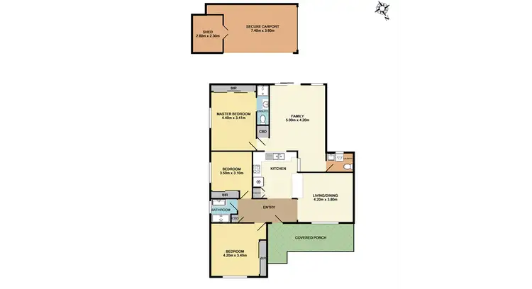 Floorplan of Homely townhouse listing, 1/16 Byron Street, Clayton South VIC 3169