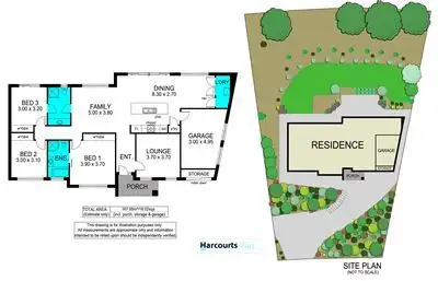 Floorplan of Homely house listing, 46 Quailo Avenue, Hallett Cove SA 5158