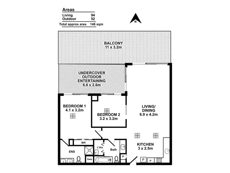Floorplan of Homely apartment listing, 210/12-14 Wirra Drive, New Port SA 5015
