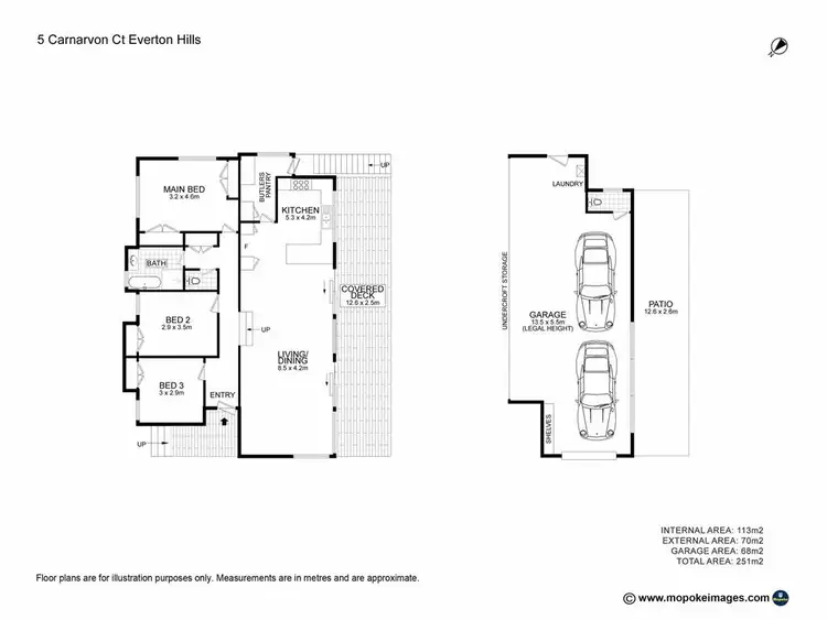 Floorplan of Homely house listing, 5 Carnarvon Court, Everton Hills QLD 4053