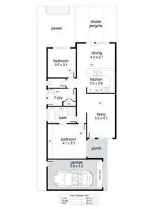 Floorplan of Homely house listing, 4/29 Stewart Street, South Brighton SA 5048