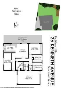 Floorplan of Homely house listing, 26 Kenneth Avenue, Baulkham Hills NSW 2153