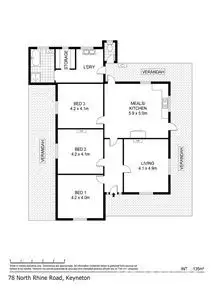 Floorplan of Homely house listing, 78 North Rhine Road Keyneton Via, Angaston SA 5353