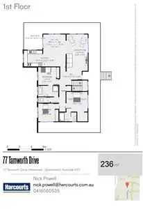 Floorplan of Homely house listing, 77 Tamworth Dr, Helensvale QLD 4212