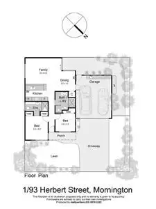 Floorplan of Homely unit listing, 1/93 Herbert Street, Mornington VIC 3931