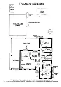 Floorplan of Homely house listing, 35 Penzance Avenue, Christies Beach SA 5165