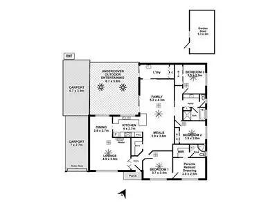 Floorplan of Homely house listing, 20 Eloise Avenue, Hallett Cove SA 5158