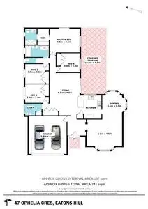 Floorplan of Homely house listing, 47 Ophelia Cr, Eatons Hill QLD 4037
