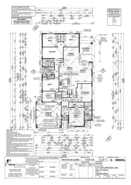 Floorplan of Homely house listing, 15 Brassii Link, Halls Head WA 6210