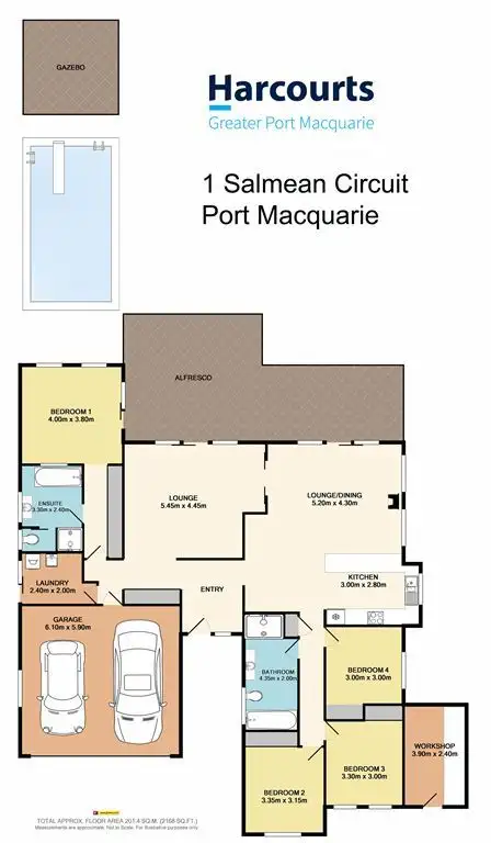Floorplan of Homely house listing, 1 Salmean Circuit, Port Macquarie NSW 2444